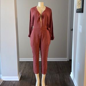 New woman’s York Street dusty blush jumper.